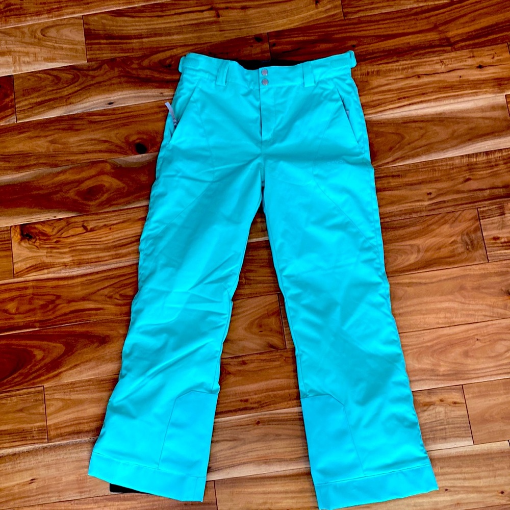 Spyder girls ski pants size 16, mint green